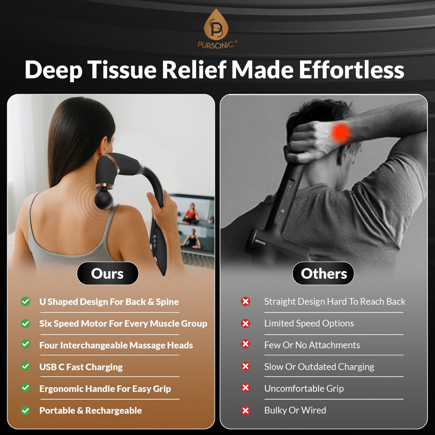 Ultimate U-Shaped Massage Gun